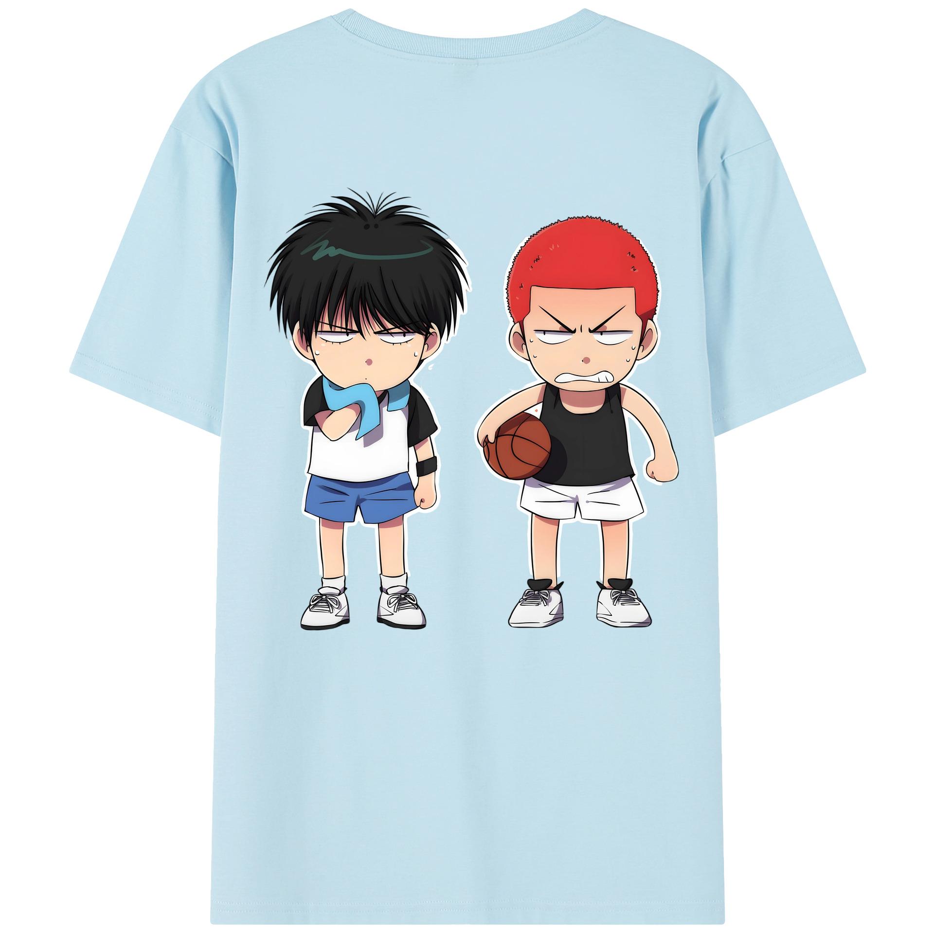 SLAM DUNK／スラムダンク 綿100％半袖Tシャツ（背面プリント）